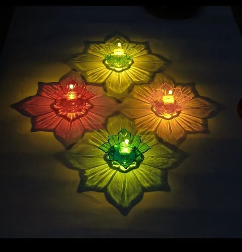 Lotus Reflection Diya(Pack of 12)